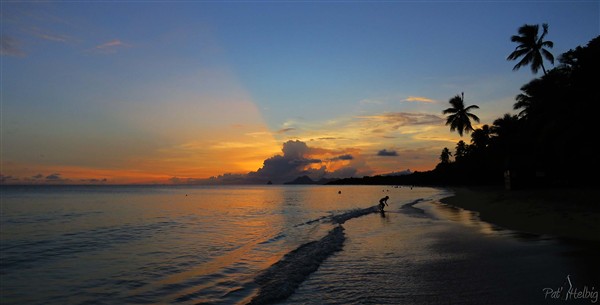 Bain hier soir aux Salines..jpg