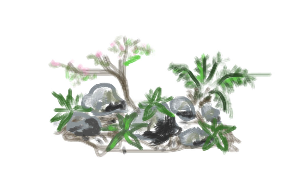 voila un croquis de mon idée pour ta butte, sa parle plus un dessin, en espérant qu'il soit assez clair