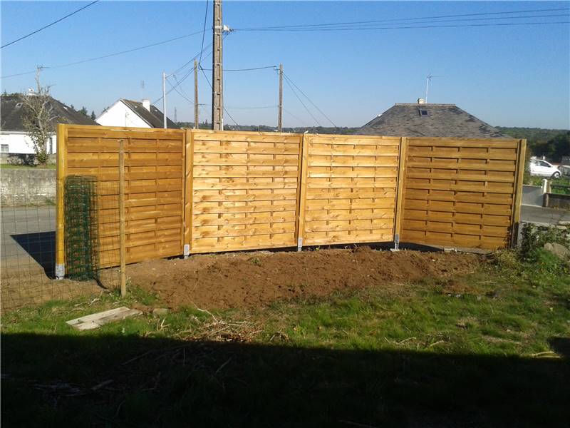 nouveau parterre en cours de création.